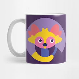 Cute cartoon dog in a scarf Mug